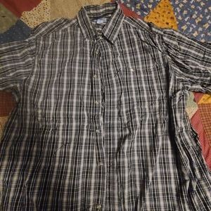 Carhartt Button down, XXL, Black plaid